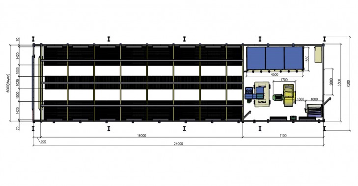 Уличная дробеструйная камера для цистерн и полуприцепов SPK-24.6.5 Уличная дробеструйная камера для цистерн и полуприцепов SPK-24.6.5