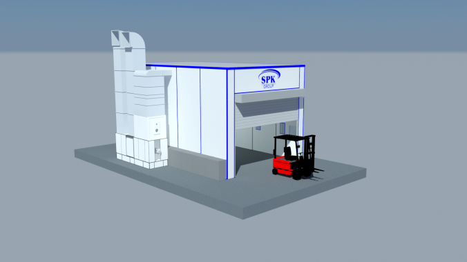 Окрасочно-сушильная камера для коммунальных машин SPK-10.6.5 Окрасочно-сушильная камера для коммунальных машин SPK-10.6.5