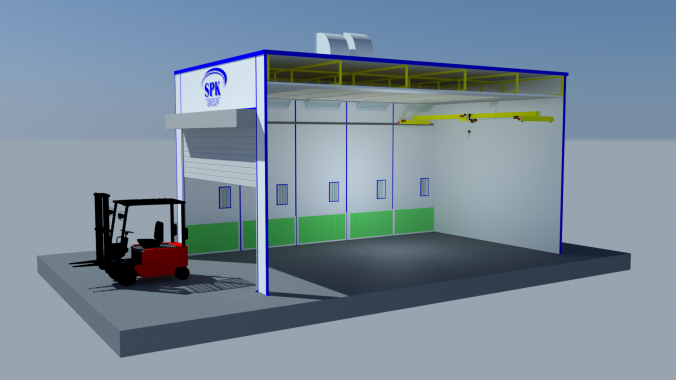 Окрасочно-сушильная камера для коммунальных машин SPK-10.6.5 Окрасочно-сушильная камера для коммунальных машин SPK-10.6.5