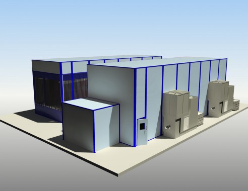 Комплекс для подготовки и окраски автобусов и троллейбусов SPK-16.5.5