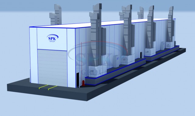 Окрасочно-сушильная камера для локомотивов SPK-56.7.7