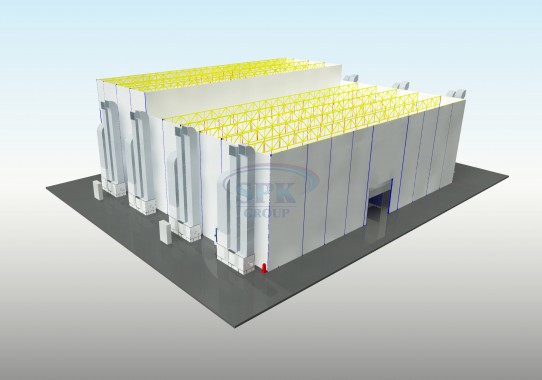 Окрасочно-сушильная камера для самолетов SPK-29.32.9 