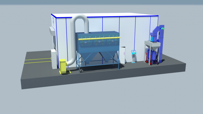 Дробеструйная камера проходного типа SPK-12.8.5 Дробеструйная камера проходного типа SPK-12.8.5