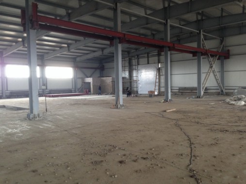 Окрасочно-сушильная камера для окраски металлоконструкций и ферм SPK 15.4.6. Италия. Строительство фундамента для камеры окраски. г. Астана (Казахстан)