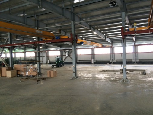 Окрасочно-сушильная камера для окраски металлоконструкций и ферм SPK 15.4.6. Италия. Строительство фундамента для камеры окраски. г. Астана (Казахстан)