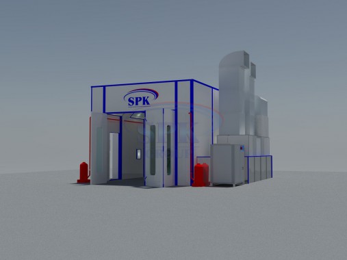 Тупиковая камера окраски и сушки для автопогрузчиков SPK-7.5.4 Тупиковая камера окраски и сушки для автопогрузчиков SPK-7.5.4