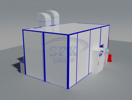 Тупиковая камера окраски и сушки для автопогрузчиков SPK-7.5.4 Тупиковая камера окраски и сушки для автопогрузчиков SPK-7.5.4