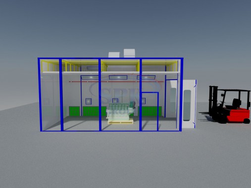 Тупиковая камера окраски и сушки для автопогрузчиков SPK-7.5.4 Тупиковая камера окраски и сушки для автопогрузчиков SPK-7.5.4