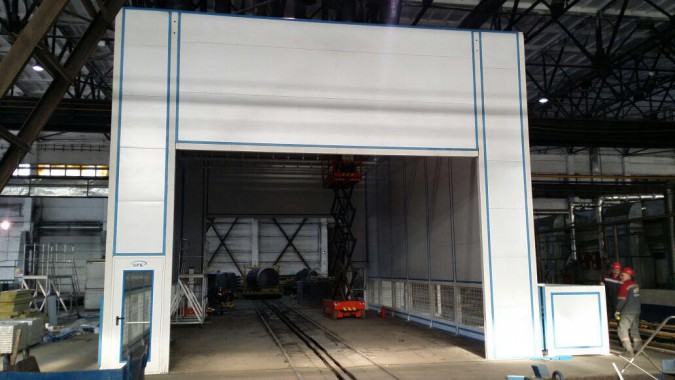 Покрасочно-сушильная камера для трубопроводов SPK-15.8.6, г. Челябинск Покрасочно-сушильная камера для трубопроводов SPK-15.8.6, г. Челябинск