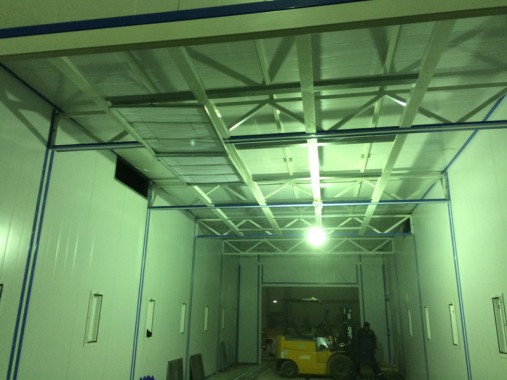 Строительство каркаса окрасочно-сушильной камеры для окраски металлоконструкций и ферм SPK 15.4.6, г. Астана (Казахстан)