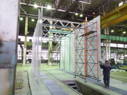 Проходная покрасочно-сушильная камера для грузовых автомобилей SPK-18.5.5, г. Миасс Проходная покрасочно-сушильная камера для грузовых автомобилей SPK-18.5.5, г. Миасс