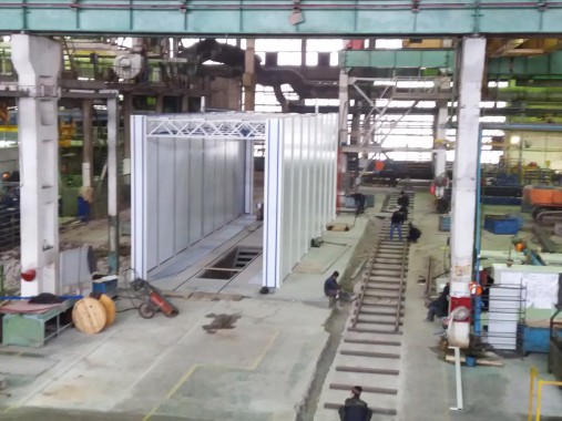 Проходная покрасочно-сушильная камера для грузовых автомобилей SPK-18.5.5, г. Миасс Проходная покрасочно-сушильная камера для грузовых автомобилей SPK-18.5.5, г. Миасс