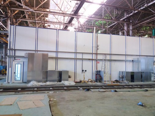 Проходная покрасочно-сушильная камера для грузовых автомобилей SPK-18.5.5, г. Миасс Проходная покрасочно-сушильная камера для грузовых автомобилей SPK-18.5.5, г. Миасс