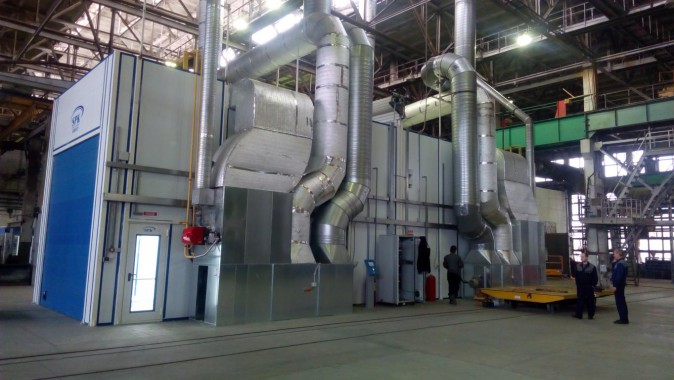 Проходная покрасочно-сушильная камера для грузовых автомобилей SPK-18.5.5, г. Миасс Проходная покрасочно-сушильная камера для грузовых автомобилей SPK-18.5.5, г. Миасс