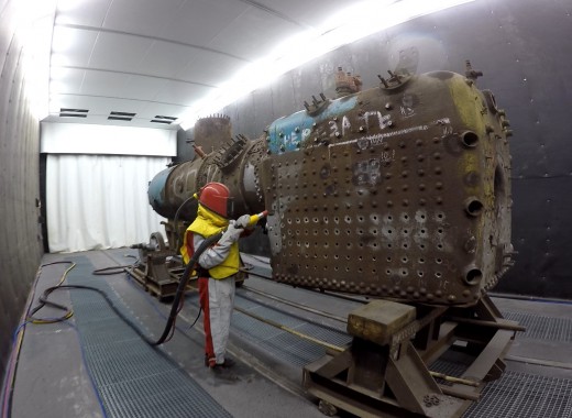 Дробеструйная камера для жд вагонов. Музей РЖД в г. Екатеринбург Дробеструйная камера для жд вагонов. Музей РЖД в г. Екатеринбург