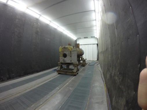 Дробеструйная камера для жд вагонов. Музей РЖД в г. Екатеринбург Дробеструйная камера для жд вагонов. Музей РЖД в г. Екатеринбург