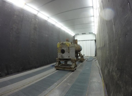 Дробеструйная камера для жд вагонов. Музей РЖД в г. Екатеринбург Дробеструйная камера для жд вагонов. Музей РЖД в г. Екатеринбург