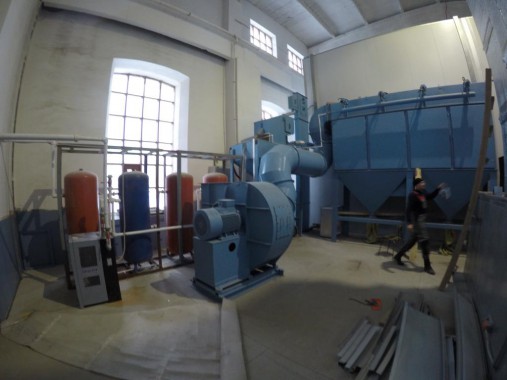 Дробеструйная камера для жд вагонов. Музей РЖД в г. Екатеринбург Дробеструйная камера для жд вагонов. Музей РЖД в г. Екатеринбург