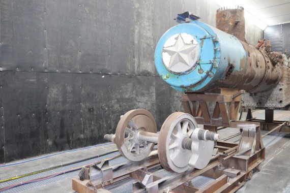 Дробеструйная камера для жд вагонов. Музей РЖД в г. Екатеринбург Дробеструйная камера для жд вагонов. Музей РЖД в г. Екатеринбург