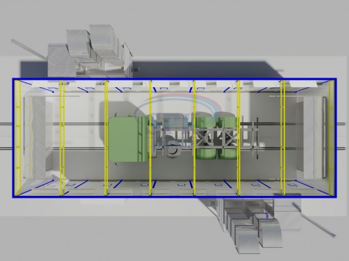 Окрасочно-сушильная камера для военной техники SPK-14.7.5 Окрасочно-сушильная камера для военной техники SPK-14.7.5