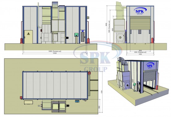 Окрасочно-сушильная камера SPK-10.4.5 Окрасочно-сушильная камера SPK-10.4.5