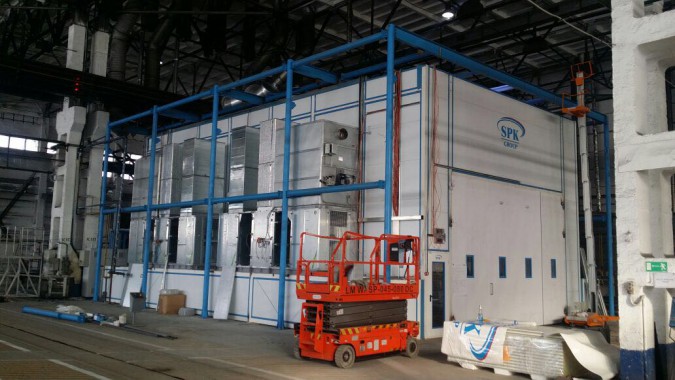 Покрасочно-сушильная камера для трубопроводов SPK-15.8.6, г. Челябинск Покрасочно-сушильная камера для трубопроводов SPK-15.8.6, г. Челябинск