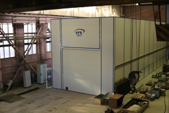 Проходная покрасочно-сушильная камера для троллейбусов SPK-15.6.5  Проходная покрасочно-сушильная камера для троллейбусов SPK-15.6.5