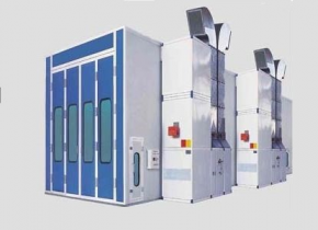 Окрасочно сушильная камера для сварных металлоконструкций с тележкой SPK 16x7x6