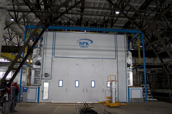 Покрасочно-сушильная камера для трубопроводов SPK-15.8.6, г. Челябинск Покрасочно-сушильная камера для трубопроводов SPK-15.8.6, г. Челябинск