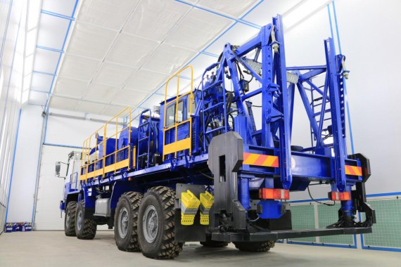 Покрасочно-сушильная камера для колесной буровой техники SPK-24.7.6 Покрасочно-сушильная камера для колесной буровой техники SPK-24.7.6