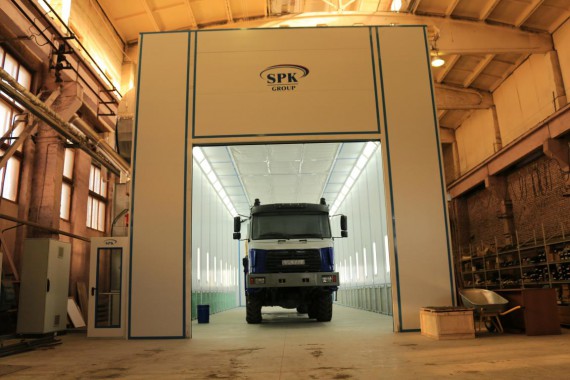 Покрасочно-сушильная камера для колесной буровой техники SPK-24.7.6 Покрасочно-сушильная камера для колесной буровой техники SPK-24.7.6