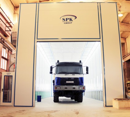Покрасочно-сушильная камера для колесной буровой техники SPK-24.7.6 Покрасочно-сушильная камера для колесной буровой техники SPK-24.7.6