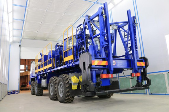 Покрасочно-сушильная камера для колесной буровой техники SPK-24.7.6 Покрасочно-сушильная камера для колесной буровой техники SPK-24.7.6