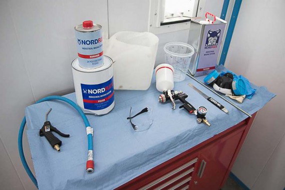 Покраска в окрасочно-сушильной камере для окраски металлоконструкций и ферм SPK 15.4.6, г. Астана (Казахстан) 