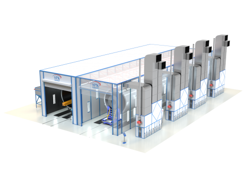 Комплекс для подготовки и окраски поверхности секций башен ветрогенераторов SPK-Р 31.14.6