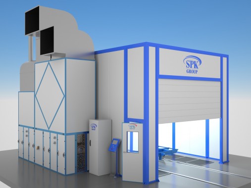 Окрасочно-сушильная камера тупикового типа SPK-9.4.4  Окрасочно-сушильная камера тупикового типа SPK-9.4.4