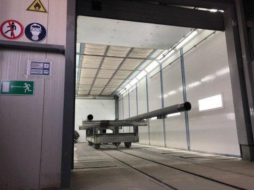 Уличный подготовительно-покрасочный комплекс SPK для нефтегазового оборудования