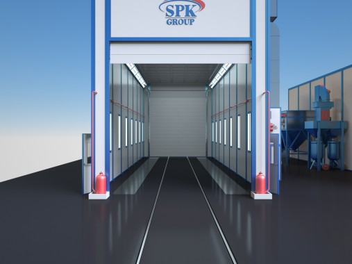 Комплекс подготовки поверхности, окраски и сушки проходного типа SPK-15.6.5