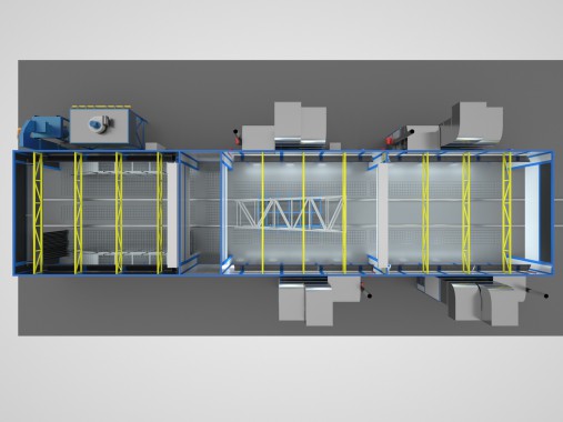 Комплекс подготовки поверхности, окраски и сушки проходного типа SPK-29.6.4