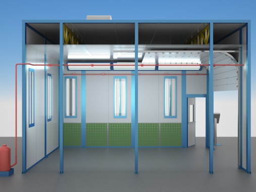 Окрасочно-сушильная камера тупикового типа SPK-6.4.4 Окрасочно-сушильная камера тупикового типа SPK-6.4.4