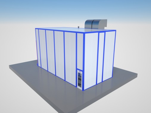 Окрасочно-сушильная камера тупикового типа SPK-10.5.5 