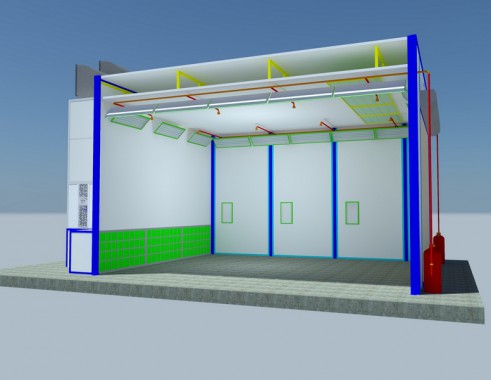 Окрасочно-сушильная камера тупикового типа SPK-4.4.4 Окрасочно-сушильная камера тупикового типа SPK-4.4.4