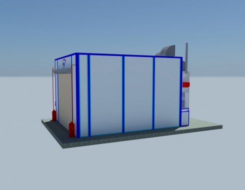 Окрасочно-сушильная камера тупикового типа SPK-4.4.4