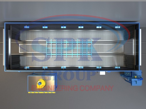 Дробеструйная камера проходного типа SPK-14.5.4
