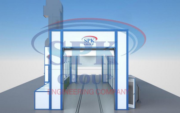 Окрасочно-сушильная камера проходного типа SPK-15.5.5 Окрасочно-сушильная камера проходного типа SPK-15.5.5