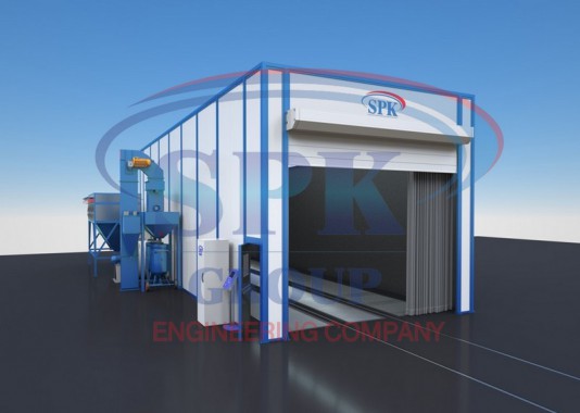 Дробеструйная камера проходного типа SPK-16.6.5 Дробеструйная камера проходного типа SPK-16.6.5