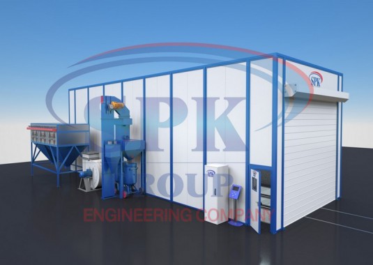 Дробеструйная камера проходного типа SPK-16.6.5 Дробеструйная камера проходного типа SPK-16.6.5