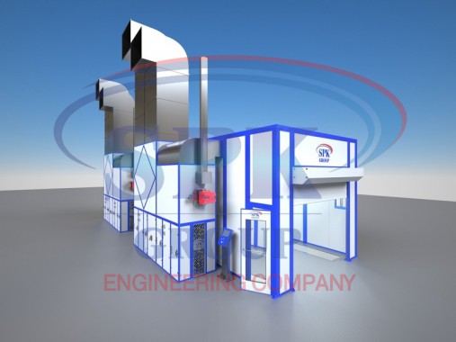 Окрасочно-сушильная двухсекционная камера проходного типа SPK 12.4.3 Окрасочно-сушильная двухсекционная камера проходного типа SPK 12.4.3