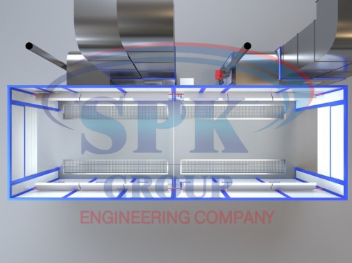 Окрасочно-сушильная двухсекционная камера проходного типа SPK 12.4.3 Окрасочно-сушильная двухсекционная камера проходного типа SPK 12.4.3