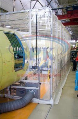 Телескопическая окрасочная камера для авиации SPK-13.6.6